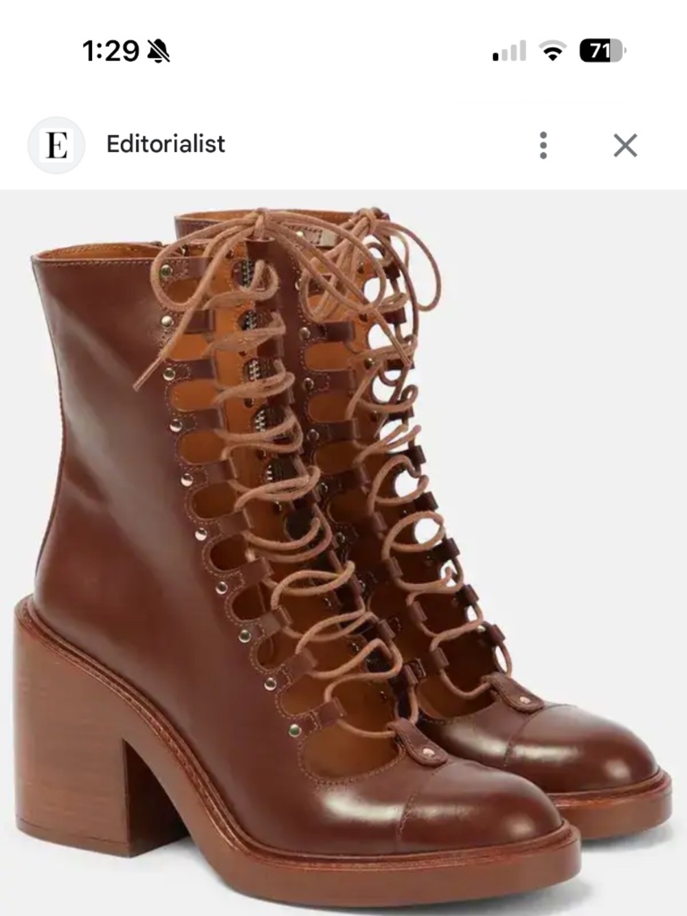 Chloe May Leather Ankle Boots